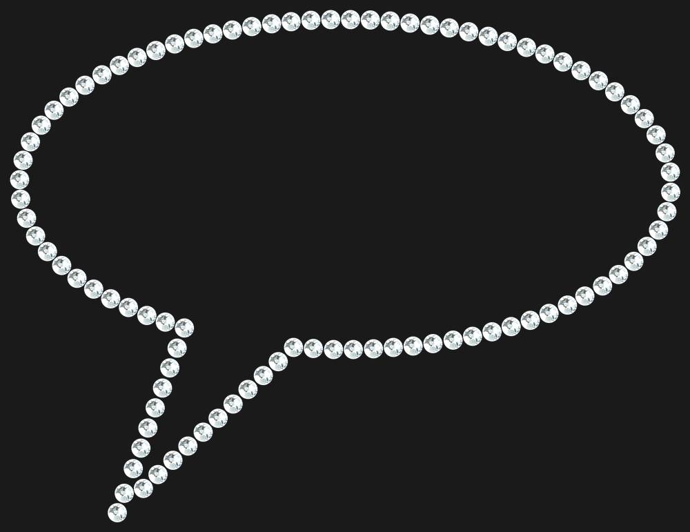Трафарет Speech bubble — RHT_BUBBLE1_SS20_CRYSTAL_CLEAR