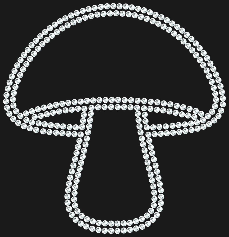 Трафарет Mushroom — RHT_MUSHROOM1_SS10_CRYSTAL_CLEAR