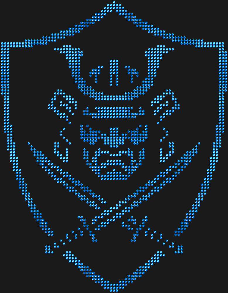 Трафарет Samurai shield — RHT_SAMURAI1_SS16_SAPPHIRE