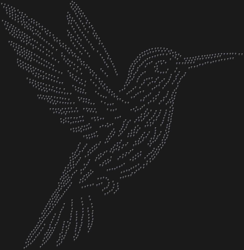 Трафарет Колибри — RHT_HUMMINGBIRD3_SS16_JET_BLACK