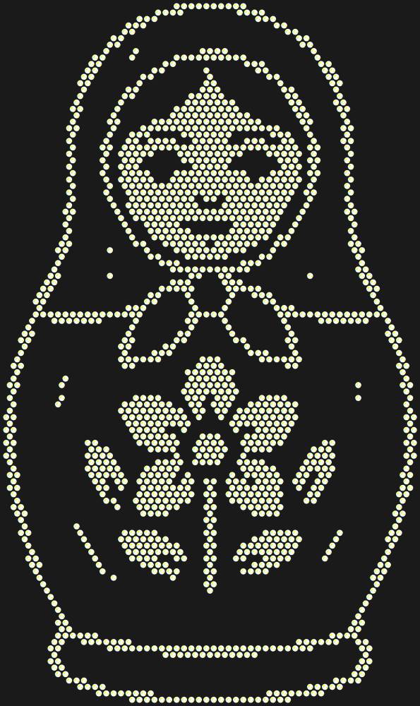Трафарет Matryoshka doll — RHT_MATRYOSHKA1_SS20_CRYSTAL_AB