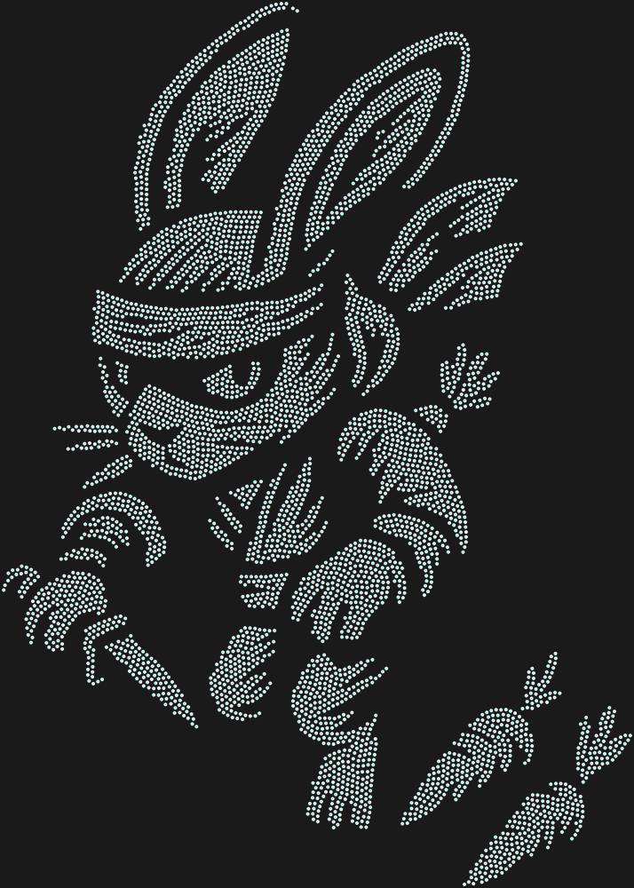 Трафарет Заяц-ниндзя — RHT_RABBITNINJA1_SS6_CRYSTAL_AB_DMC