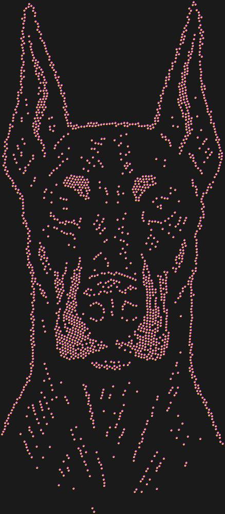 Трафарет Doberman — RHT_DOBERMAN1_SS10_RAINBOW
