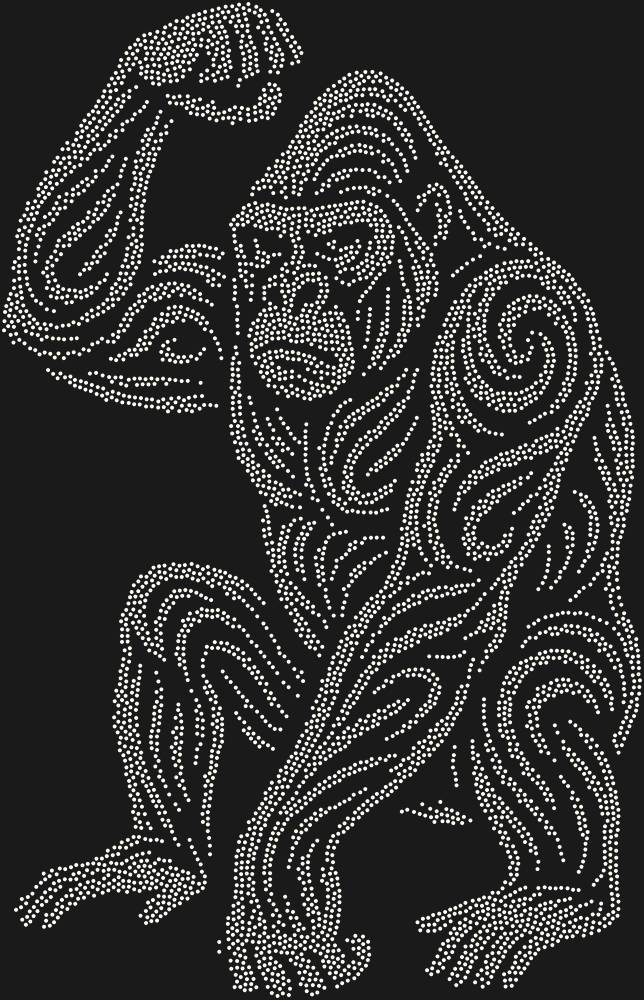 Трафарет Горилла — RHT_MONKEY4_SS20_CRYSTAL_AB