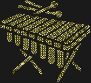 Рисунок из страз «Ксилофон», сияющий 5192 искрами, оживит мелодию света в вашем интерьере, наполнив его гармонией и переливами радужных нот.