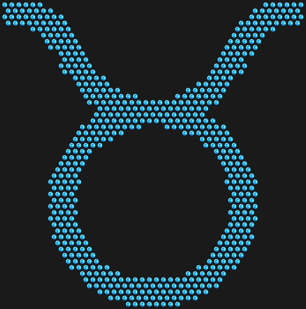 Трафарет Taurus zodiac sign — RHT_ZODIACTAURUS1_SS16_LT_SAPPHIRE