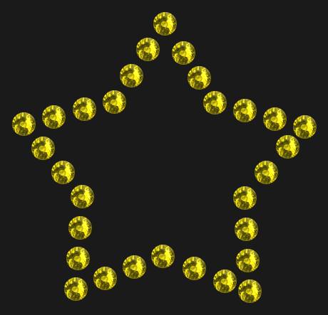 Трафарет Mini star contour — RHT_STAR4_SS10_OLIVE