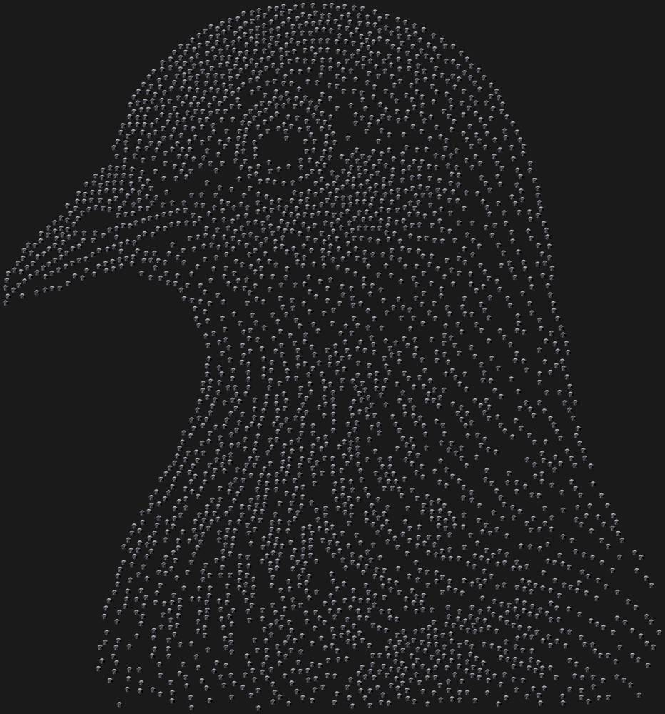 Трафарет Голубь — RHT_PIGEON1_SS16_JET_BLACK