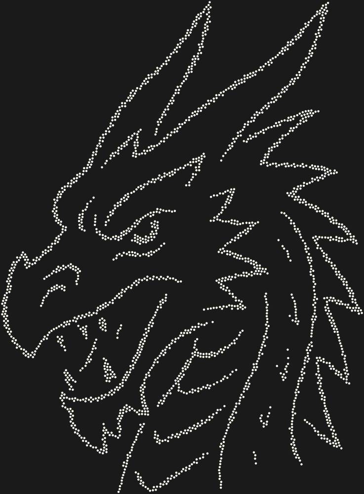 Трафарет Dragon's Head — RHT_DRAGON1_SS10_CRYSTAL_AB