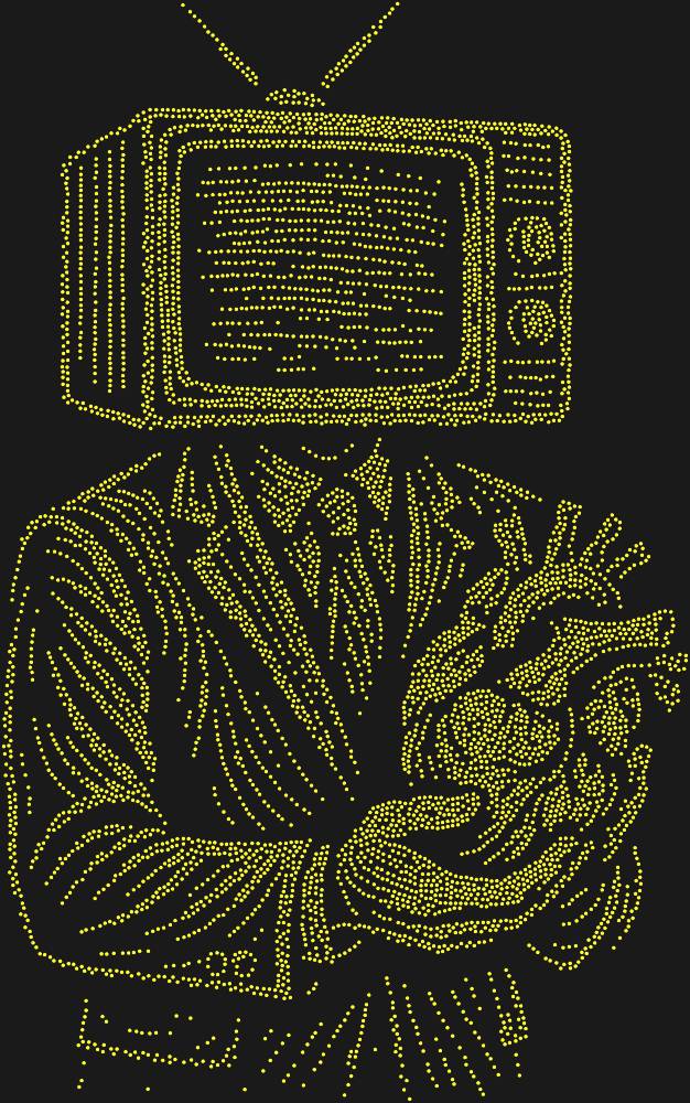 Трафарет Человек-телевизор — RHT_PERSON1_SS16_OLIVE