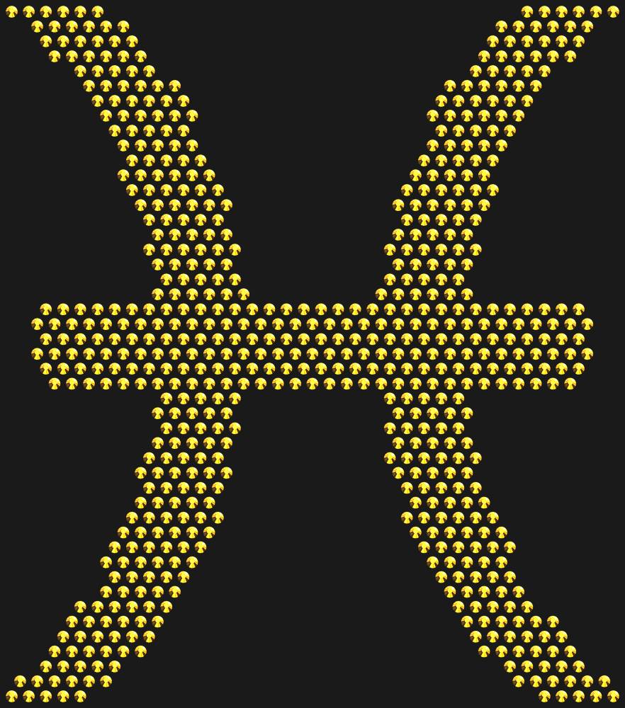 Трафарет Pisces zodiac sign — RHT_ZODIACPISCES1_SS16_GOLD