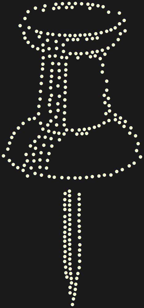 Трафарет Pushpin — RHT_PIN1_SS20_CRYSTAL_AB