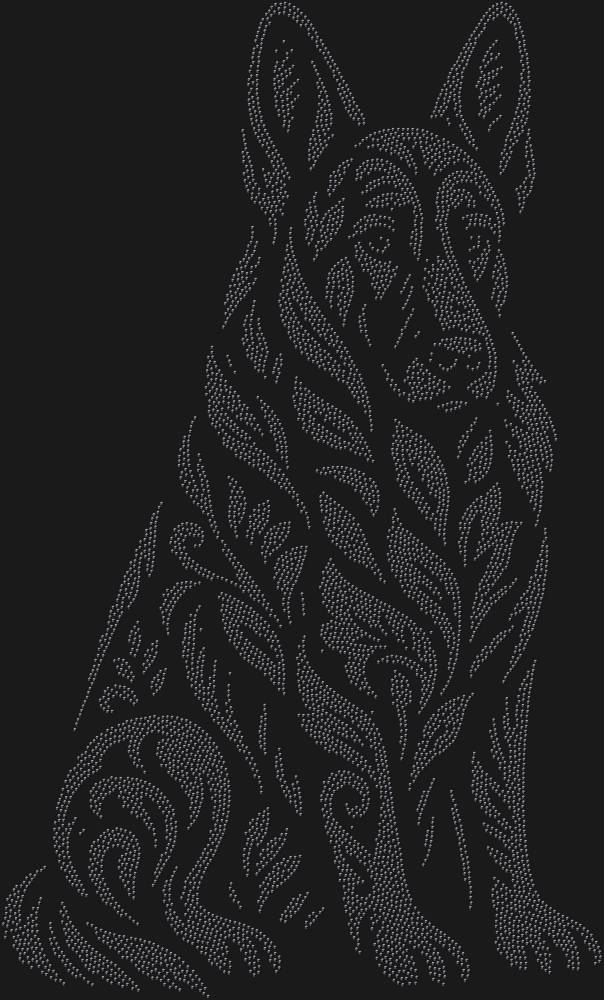 Трафарет Немецкая овчарка — RHT_SHEPHERD1_SS12_JET_BLACK