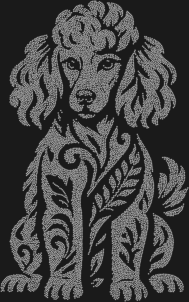 Трафарет Poodle — RHT_POODLE1_SS10_CRYSTAL_CLEAR