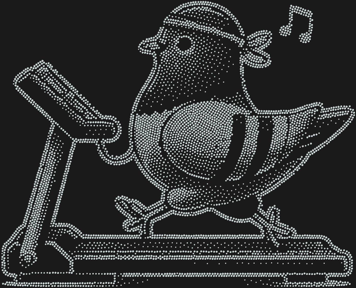 Трафарет Кардио-голубь — HEARTDOVE1