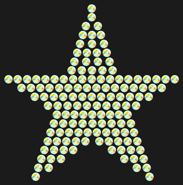 Трафарет Mini Star Classic — RHT_STAR3_SS10_CRYSTAL_AB