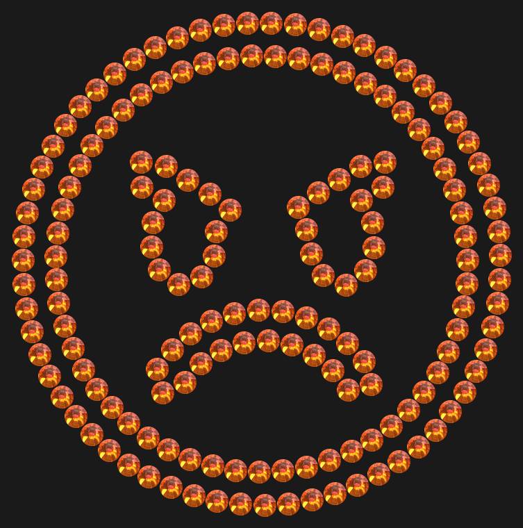 Трафарет Angry emoji — RHT_SMILE5_SS10_RED_VOLCANO