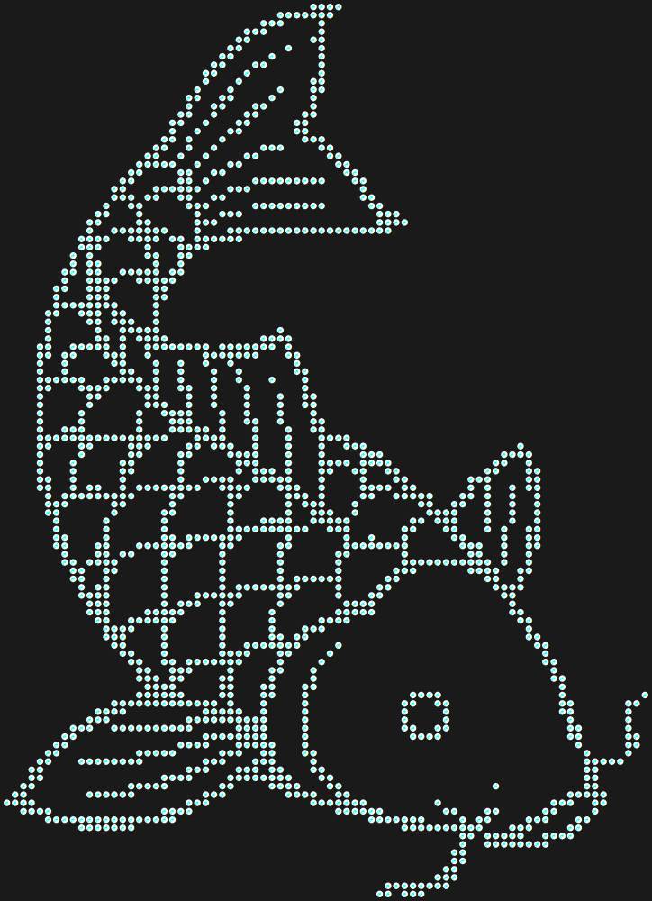 Трафарет Koi carp — RHT_CARP1_SS6_CRYSTAL_AB_DMC