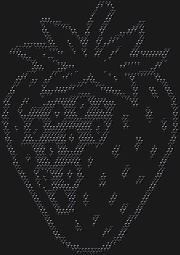 Трафарет Strawberry — RHT_STRAWBERRY1_SS16_JET_BLACK