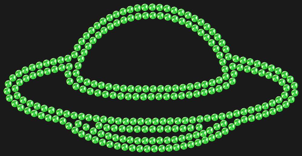 Трафарет Flying saucer — RHT_UFO3_SS16_LT_PERIDOT