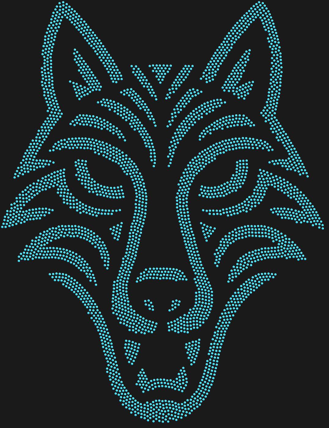 Трафарет Маска Волк — WOLFMASK1