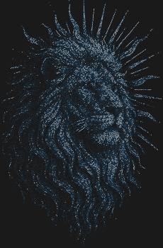 Рисунок из страз по номерам «Лев с развевающейся гривой», сияющий 11879 драгоценными искрами, словно сам царь зверей оживает под вашими руками, даря огненную мощь и величие.