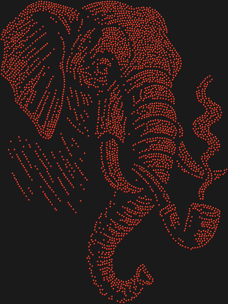 Трафарет Слон с трубкой — RHT_ELEPHANT2_SS16_LT_SIAM