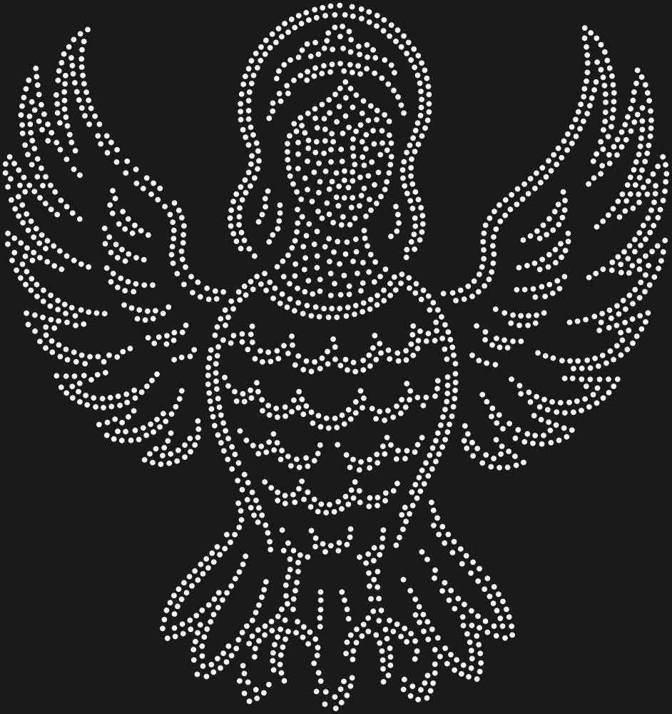 Трафарет Alkonost bird — RHT_ALKONOST1_SS12_CRYSTAL_CLEAR