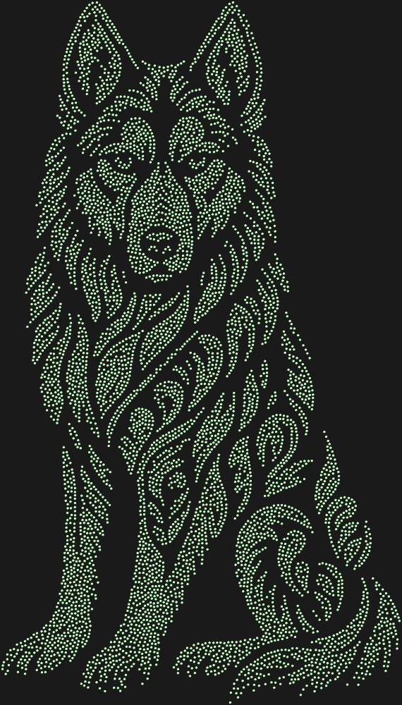 Трафарет Хаски — RHT_HUSKY1_SS8_LT_PERIDOT