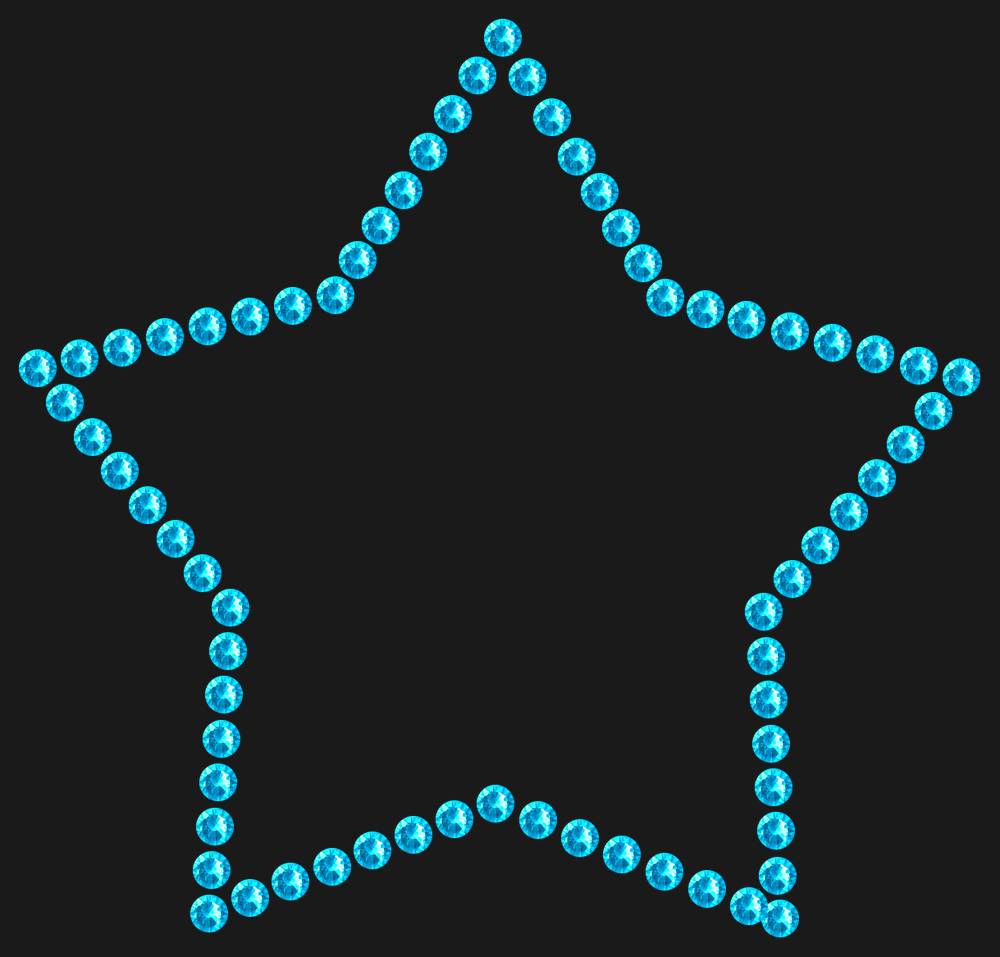 Трафарет Star contour — RHT_STAR1_SS16_AQUAMARINE