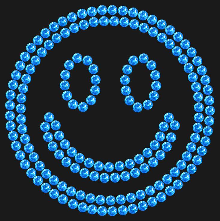 Трафарет Smiley — RHT_SMILE1_SS10_LT_SAPPHIRE