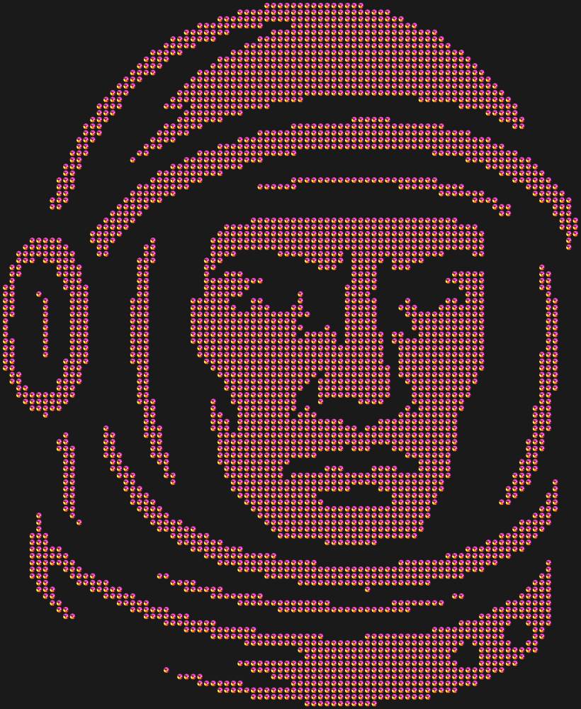 Трафарет Astronaut — RHT_COSMONAUT1_SS10_RAINBOW