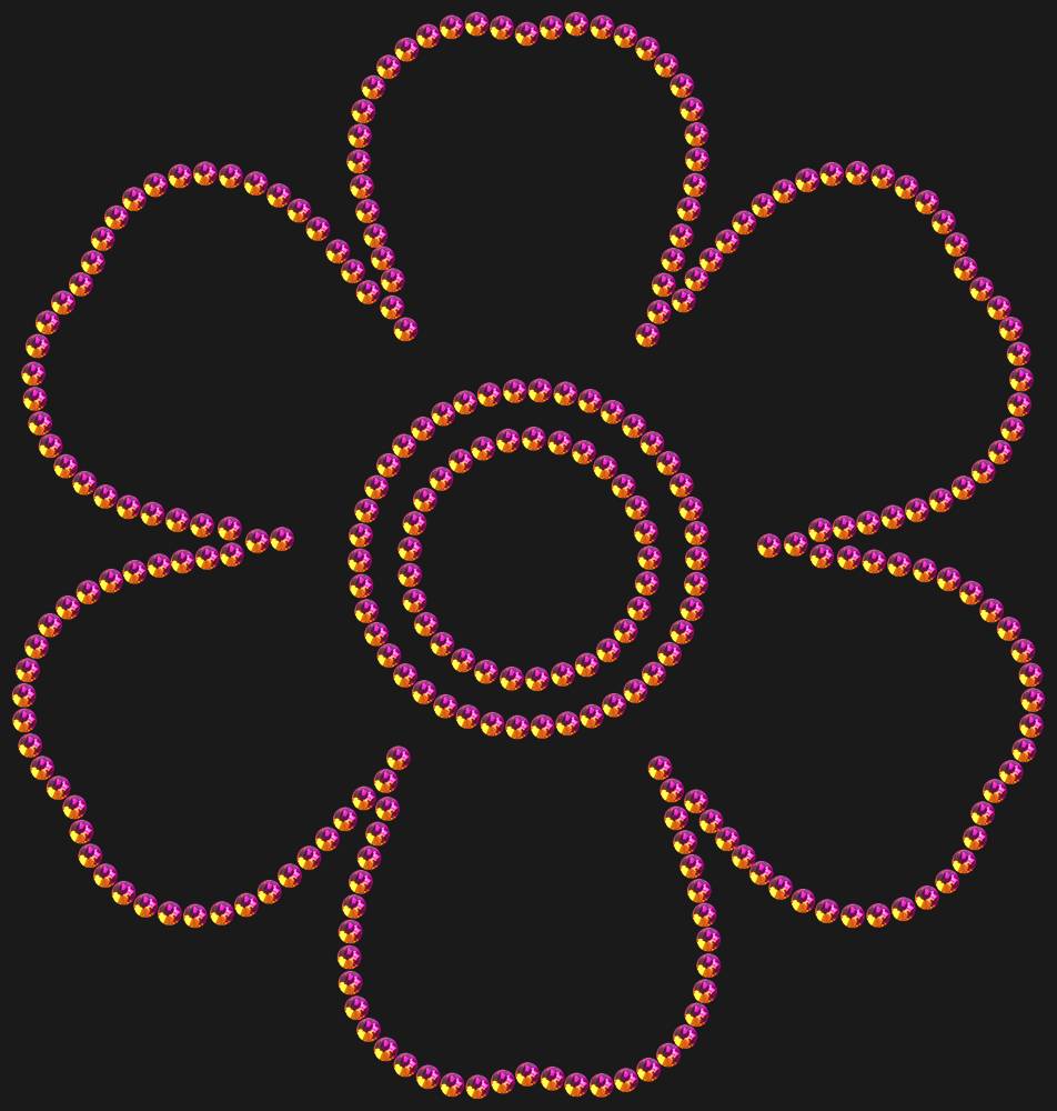 Трафарет Forget-me-not — RHT_FLOWER3_SS16_RAINBOW