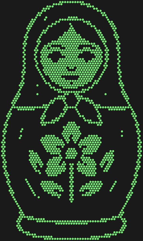 Трафарет Matryoshka doll — RHT_MATRYOSHKA1_SS10_LT_PERIDOT