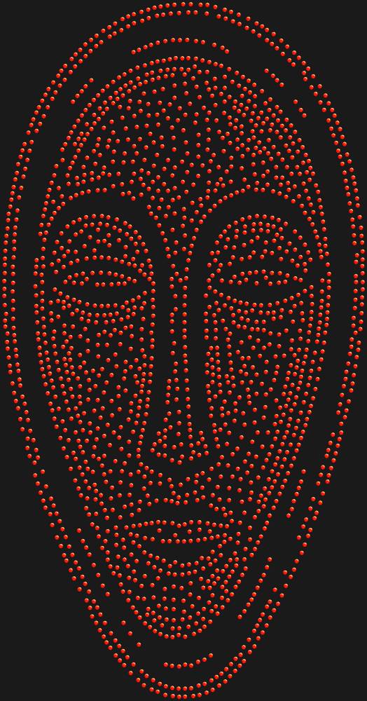 Трафарет African-style mask — RHT_AFRICANMASK1_SS10_LT_SIAM