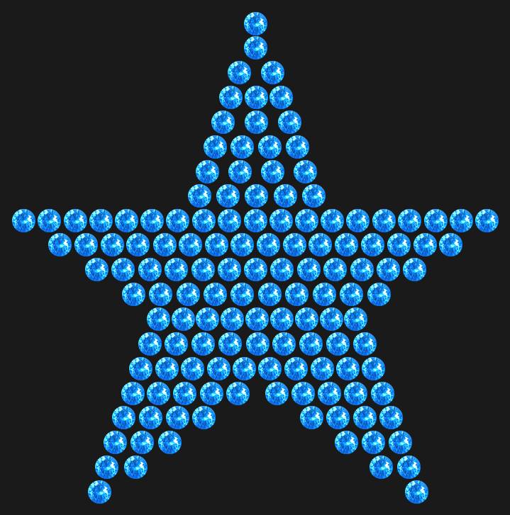 Трафарет Mini Star Classic — RHT_STAR3_SS10_LT_SAPPHIRE