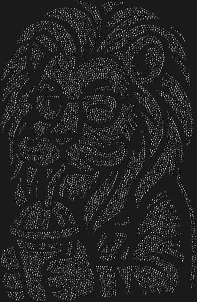 Трафарет Лев-хипстер — RHT_LIONHIPSTER1_SS4_JET_BLACK