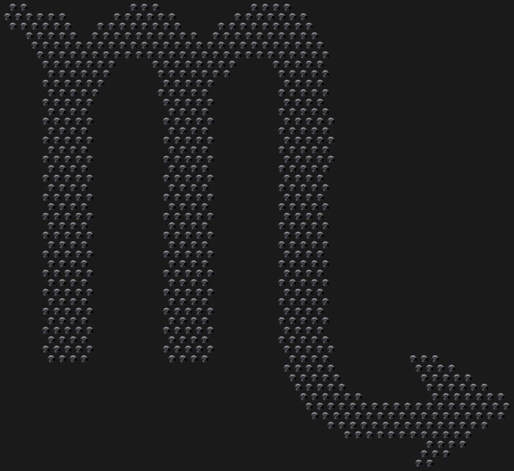 Трафарет Scorpio zodiac sign — RHT_ZODIACSCORPIO1_SS16_JET_BLACK