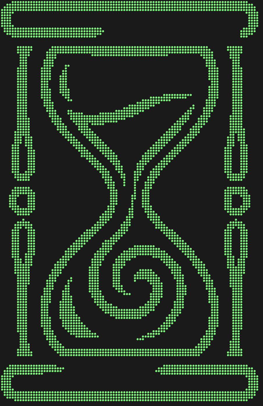 Трафарет Песочные часы — HOURGLASS2