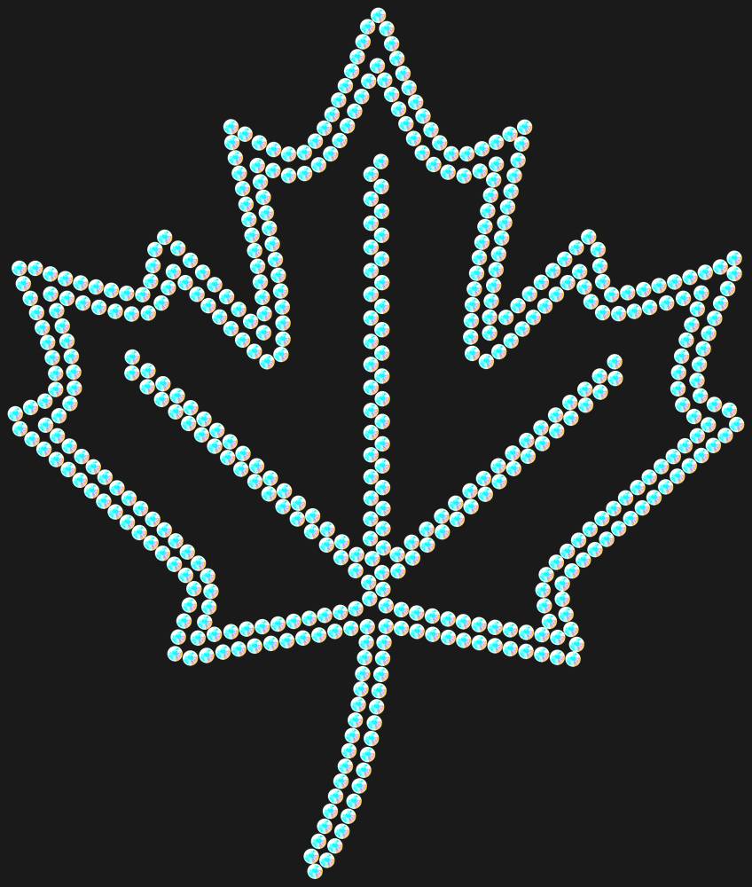 Трафарет Maple leaf — RHT_MAPLE1_SS16_CRYSTAL_AB_DMC