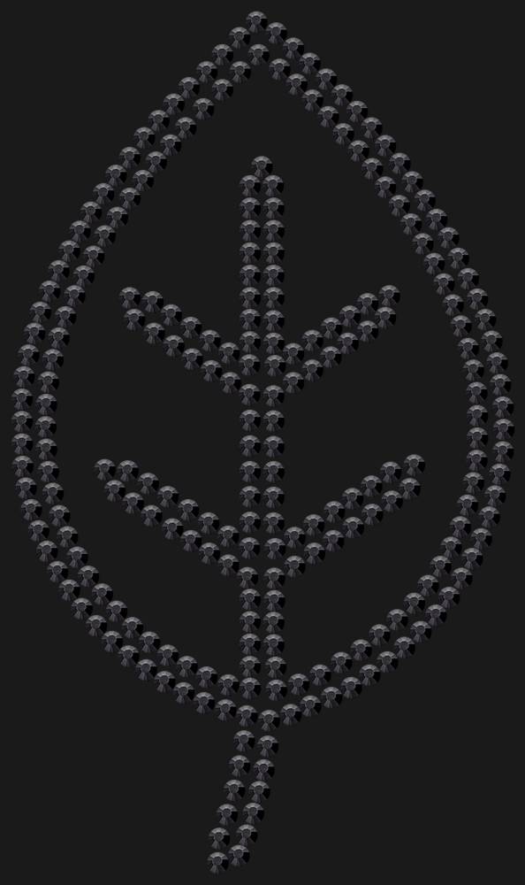 Трафарет Leaflet — RHT_LEAF1_SS10_JET_BLACK