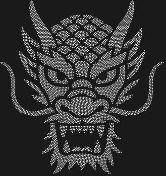 «Китайская маска Дракон», сияющая 4522 стразами, раскроет мистическую мощь и величие, преображая ваш образ в легенду.