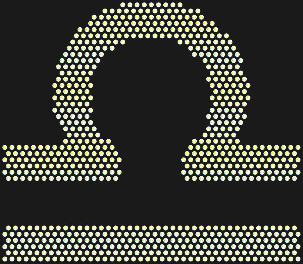 Трафарет Libra zodiac sign — RHT_ZODIACLIBRA1_SS16_CRYSTAL_AB