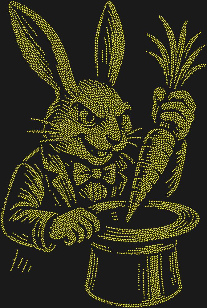 Трафарет Rabbit magician — RHT_RABBIT1_SS4_OLIVE