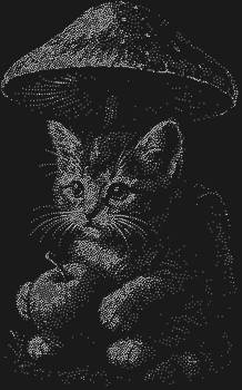 Трафарет из страз «Котенок-путешественник» — это 5120 искрящихся искорок, что оживляют в вашем доме трогательную историю о пушистом мечтателе, готовом к новым приключениям.