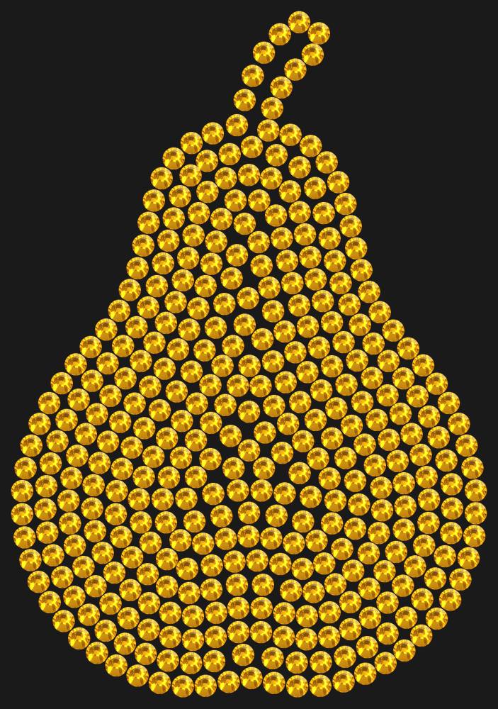 Трафарет Curved pear (plain) — RHT_PEAR1_SS16_TOPAZ