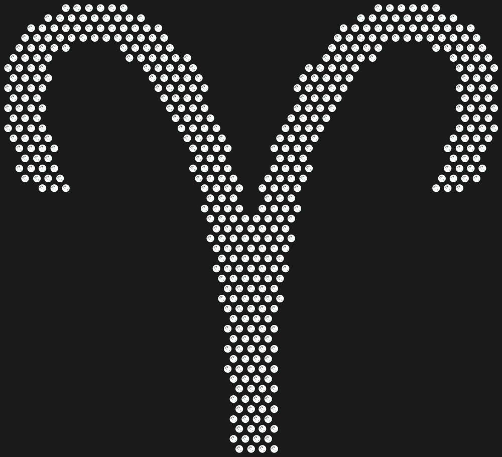Трафарет Aries (Zodiac sign) — RHT_ZODIACARIES1_SS6_CRYSTAL_CLEAR
