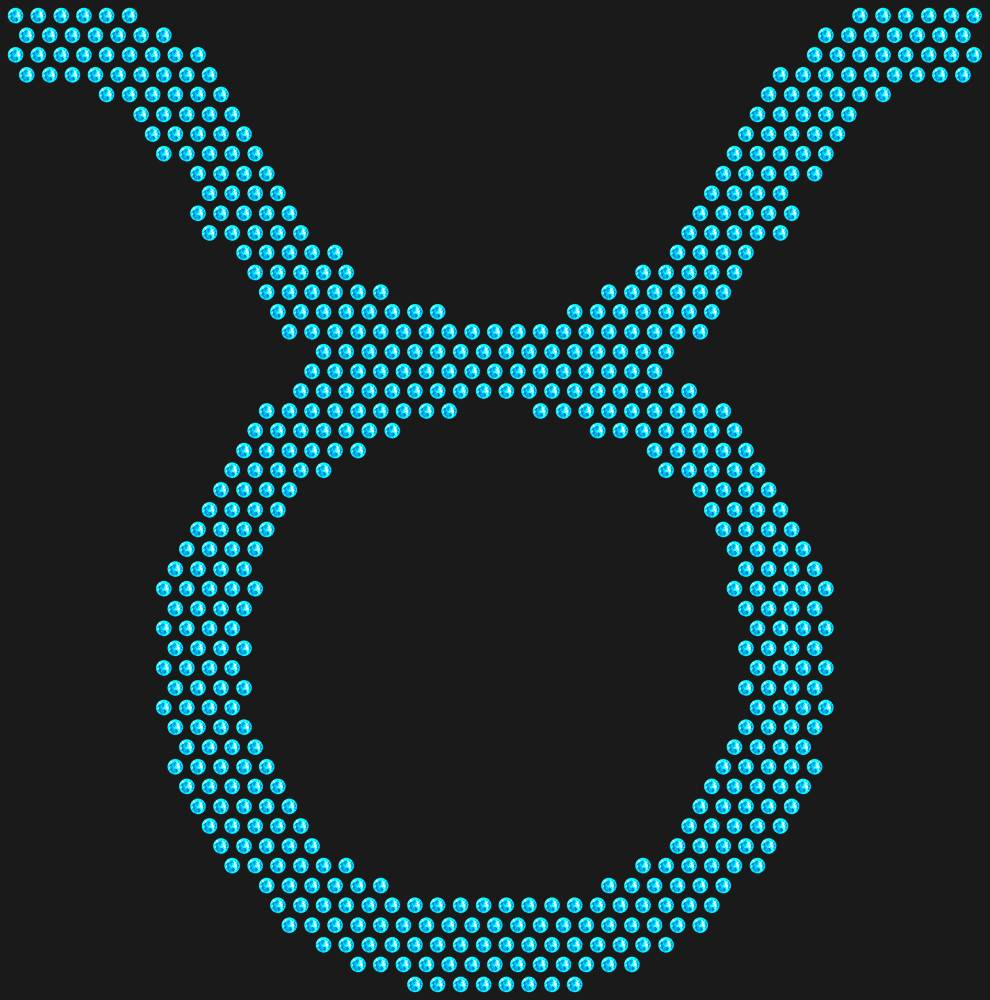Трафарет Taurus zodiac sign — RHT_ZODIACTAURUS1_SS16_AQUAMARINE