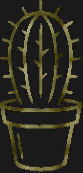 Трафарет из страз «Кактус», сияющий 3469 огнями, перенесет магию пустыни на вашу вещь, превратив её в оазис стиля с миниатюрным чудом природы.