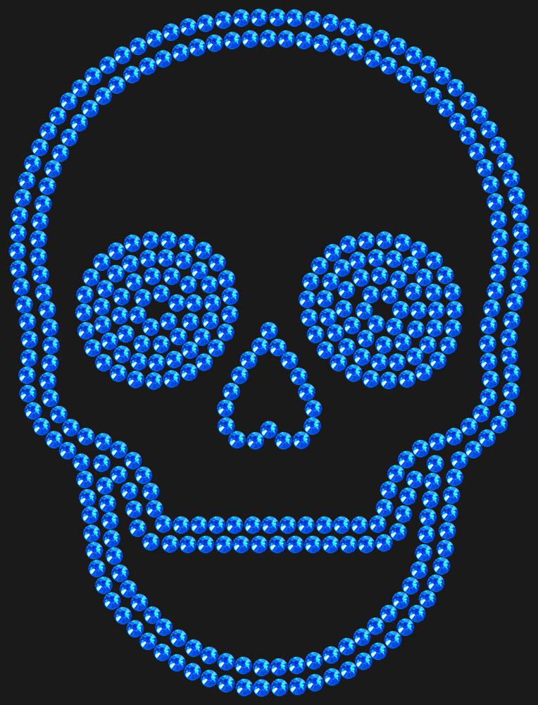 Трафарет Skull — RHT_SCULL2_SS10_SAPPHIRE